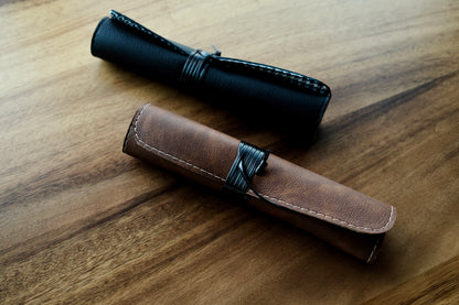 Fountain Pen Handmade Leather Roll Case